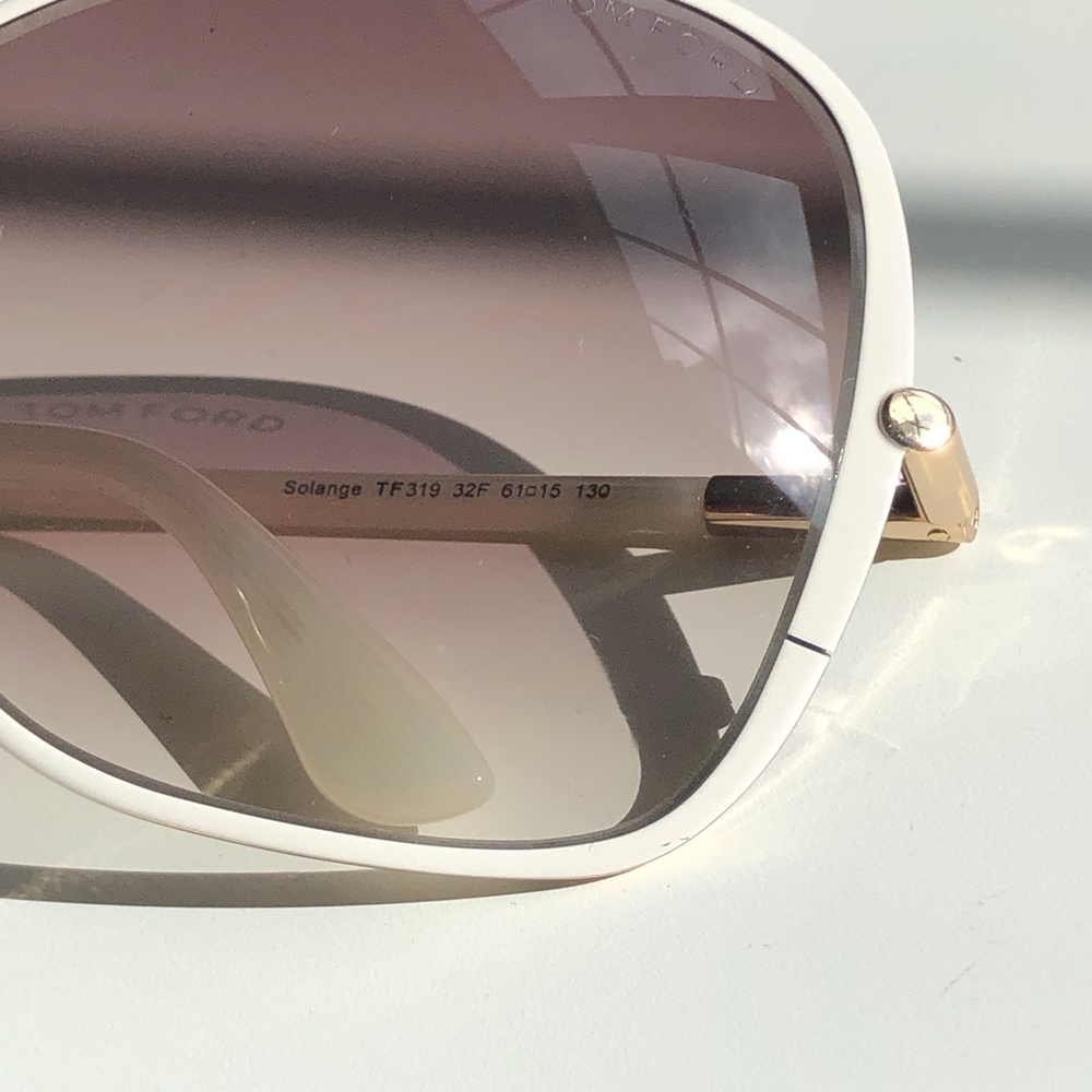 New TOM FORD Gradient White Butterfly Sunglasses - Picture 8 of 8